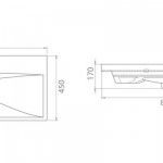 ELITE Lavabo 80cm 032200-u