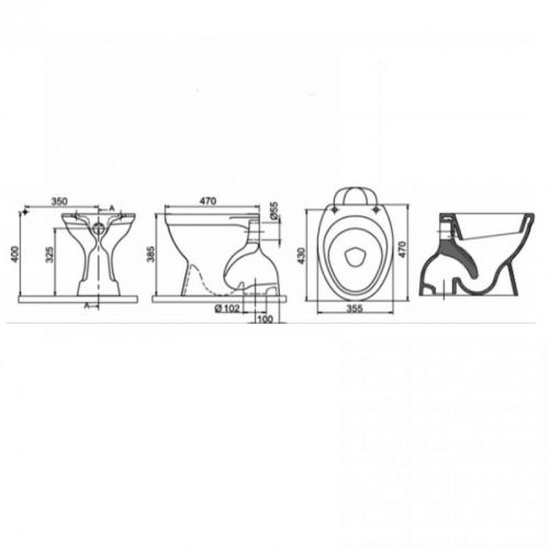 WC Šolja Simplon 5000 W