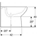 SELNOVA SQUARE Bide Podni 500.483.01.7