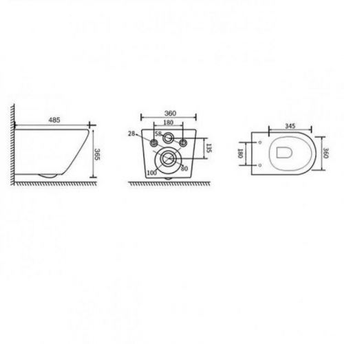WC Šolja konzolna ARTEK SELECT sa SC daskom 232ZL