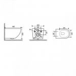 WC Šolja konzolna ARTEK MOON sa SC daskom 231ZL