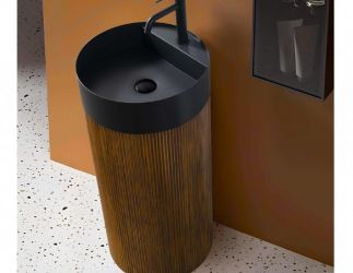 ARTEK ormarić YB2024-039 1V sa LVB Black 40×40 okrugli