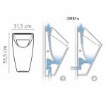 CITY Pisoar 5800-U vertikalni Izlaz