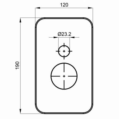 HERZ 12247 Elite e91 Rozetna za Ugradnu Bateriju sa Prebacivačem za Kadu