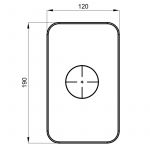 HERZ 12246B Elite e90B Rozetna za Ugradnu Bateriju bez Prebacivača za Kadu