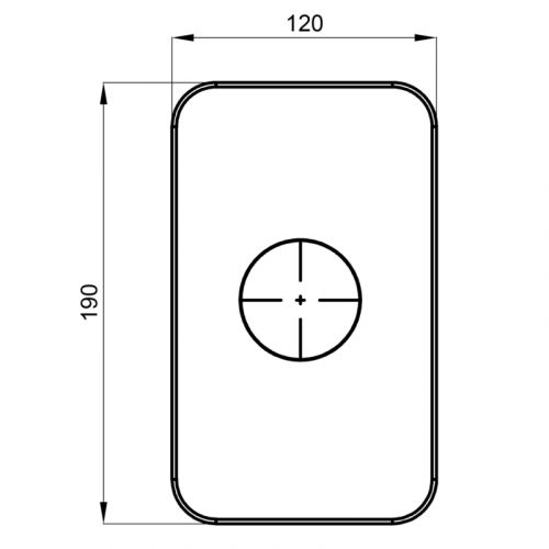 HERZ 12246B Elite e90B Rozetna za Ugradnu Bateriju bez Prebacivača za Kadu