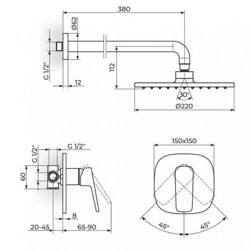 STOLZ 131103 Uzidna Baterija za Tuš 