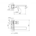 STOLZ 131401 uzidna baterija za lavabo sa izlivom