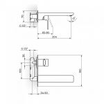 S2 BLACK 231401B uzidna baterija za lavabo