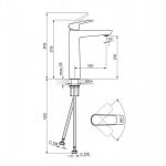 STOLZ 130109 Baterija za Lavabo Visoka