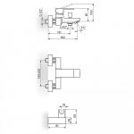 QUADRO JQ33101 baterija za kadu sa ručnim tušem