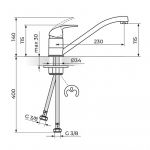 PERLA JP381001 Baterija za Sudoperu