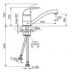 KING J381081 Baterija za Sudoperu Kratki Izliv