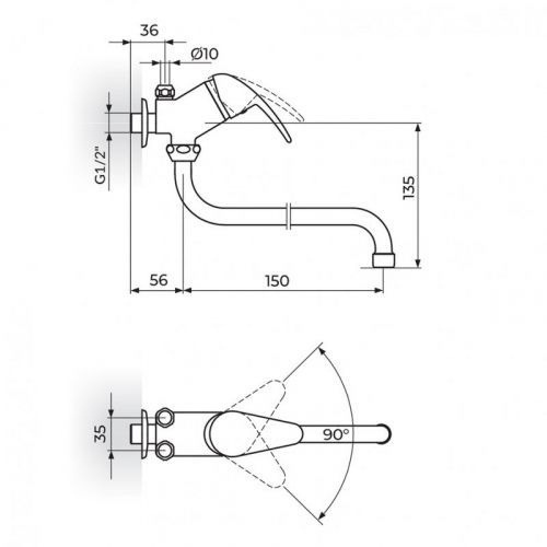 KING J362002 Baterija za Protočni Bojler Izliv 150mm