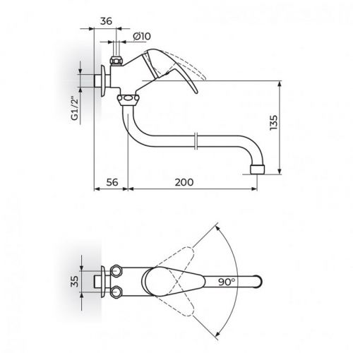 KING J362001 Baterija za Protočni Bojler Izliv 200mm