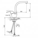 KING J382001 Baterija za Sudoperu - ovalni izliv