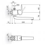 CUBO3 JC36201 Baterija za Protočni Bojler izliv 200mm