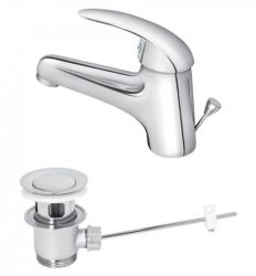 KING J301001M Baterija za Lavabo sa Metalnim Odlivnim Ventilom