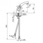 NOSTALGIJA N21101 Baterija za Lavabo