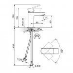 QUADRO JQ30101 Baterija za Lavabo