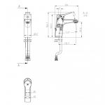 HERZ 00095 LINO Baterija za lavabo