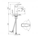 STOLZ WHITE 130101W Baterija za Lavabo - white