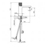 S2 BLACK & GOLD 230101BG Baterija za Lavabo