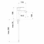 HERZ 00088B Elite e11B baterija za lavabo