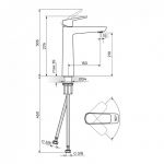 STOLZ WHITE 130109W baterija za lavabo visoka - white