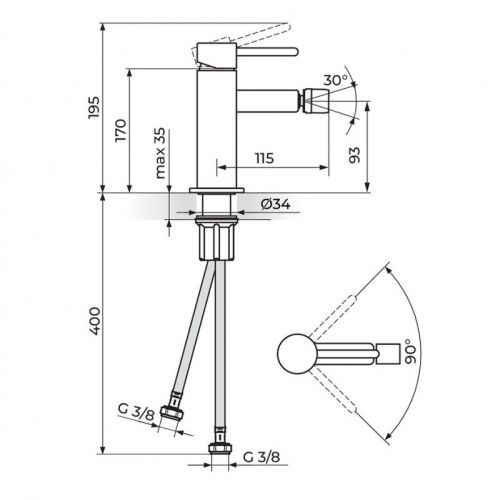ZERRO JZ39101 Baterija za Bide