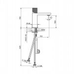S2 BLACK & GOLD 230101BG Baterija za Lavabo