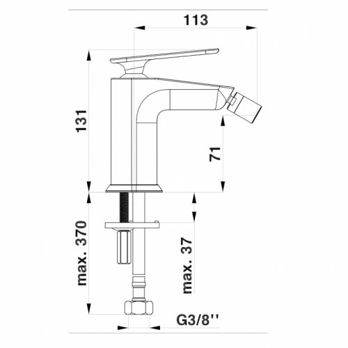 HERZ 00530B ZEN Baterija za bide crna