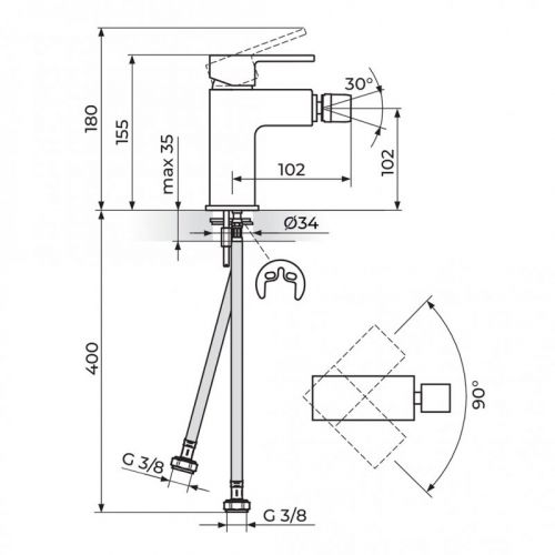 QUADRO JQ39101 Baterija za Bide