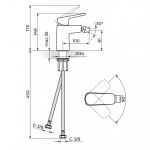 STOLZ WHITE 139101W Baterija za Bide - white
