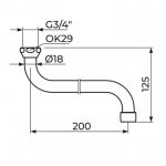 IZLIV S 200 - Ø18 MM SA NEOPERL HC PERLATOROM PIS20018