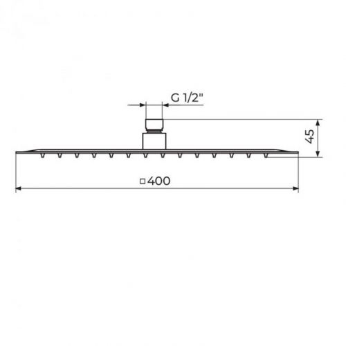 Tuš Ruža PTRUSP14 400x400 mm