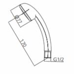 HERZ Tuš Ručica hrom a315 Project 12041