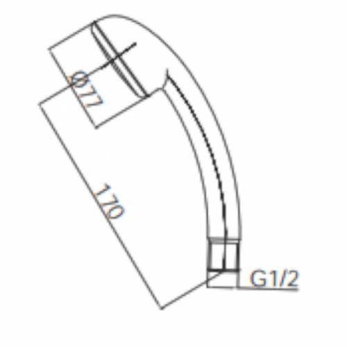 HERZ Tuš Ručica hrom a315 Project 12041