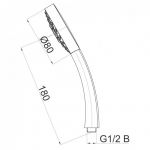 HERZ Tuš Ručica hrom a307 Infinity 12043