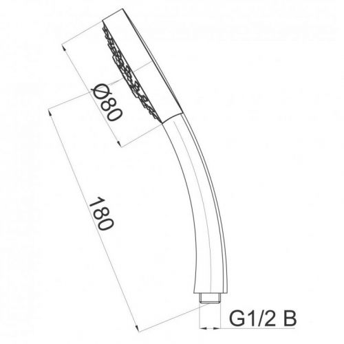 HERZ Tuš Ručica hrom a307 Infinity 12043