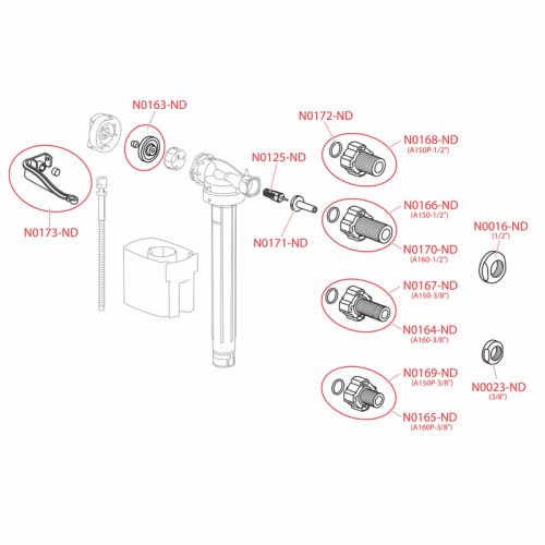 Plovak Alca Univerzalni A160UNI