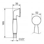 NOSTALGIJA Tuš Ručica hrom PTRNC2