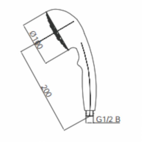 HERZ Tuš Ručica hrom a311 Prestige 12044