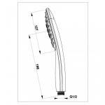 HERZ Tuš Ručica hrom a302 Simphony 12054