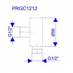 Zidni Priključak za tuš crevo PRGC1212