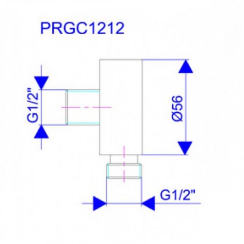 Zidni Priključak za tuš crevo PRGC1212