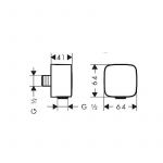 Hansgrohe Fixfit, Priključak za Tuš Crevo u Ugradnom Sistemu 26457000