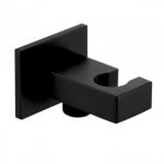 HERZ SQ Black Zidni Priključak za Crevo Tuša 12213B