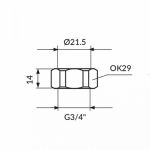 Navrtka za Baterije 3|4 PN34
