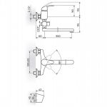 PERLA JP341001 Baterija za Kadu - Lavabo 